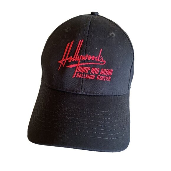 Hollywood's Bump Grind Collision Center Hat Cap Black Pink Adjustable - Picture 1 of 6